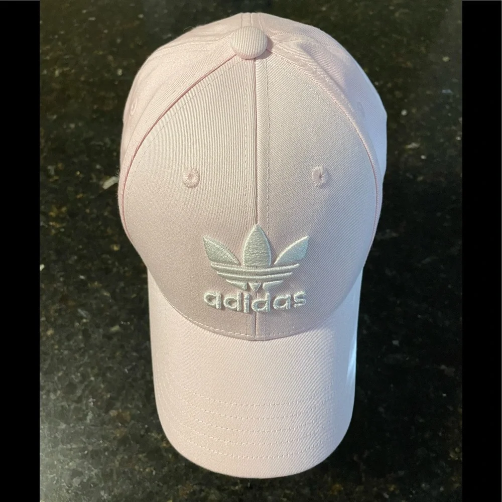 Blush Pink Adidas Originals Trefoil Adjustable Strapback Cap